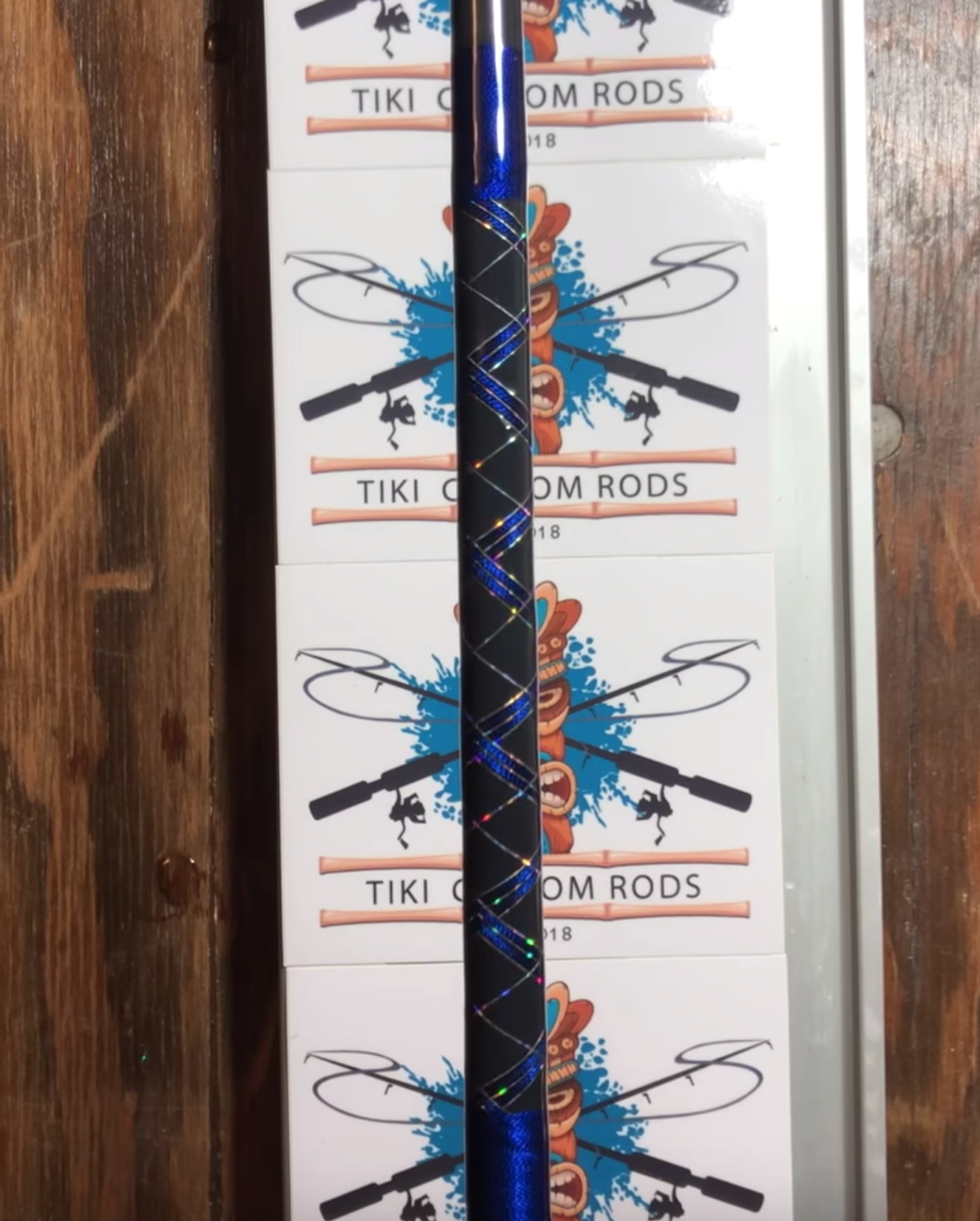 Dark Blue Custom Tiki Rod - 